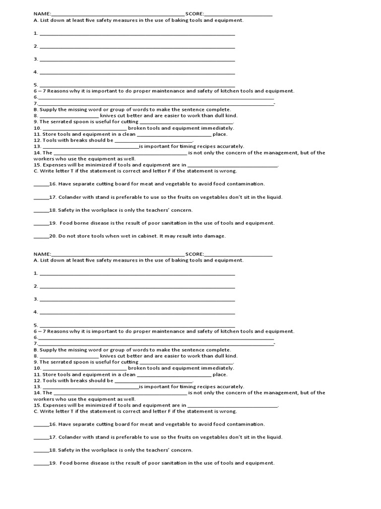 Tle 8 Bread and Pastry Long Quiz PDF Baking Foods