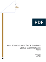 P-SGI-12 Gestión de Examenes Medico Ocupacionales V1