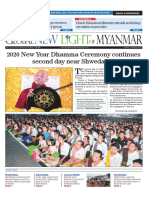 2020 New Year Dhamma Ceremony Continues Second Day Near Shwedagon