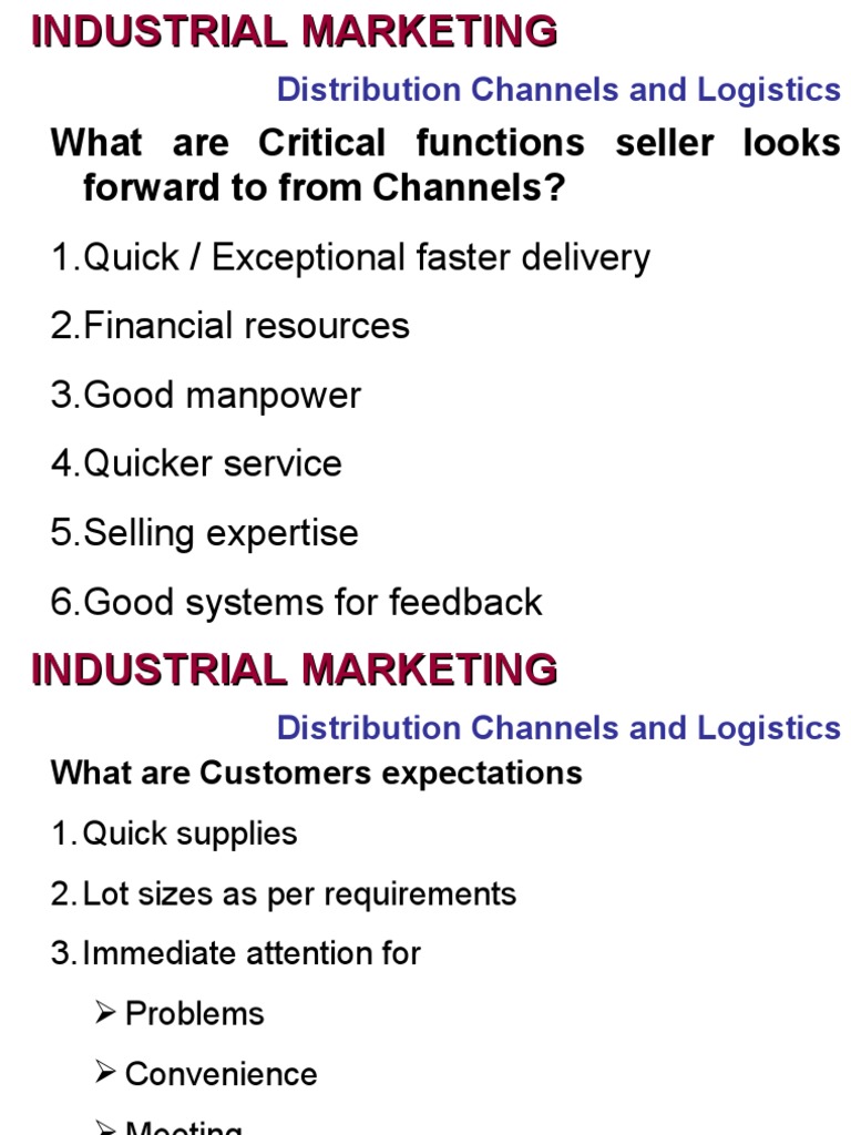 09 Distribution Channels & Logistics PDF
