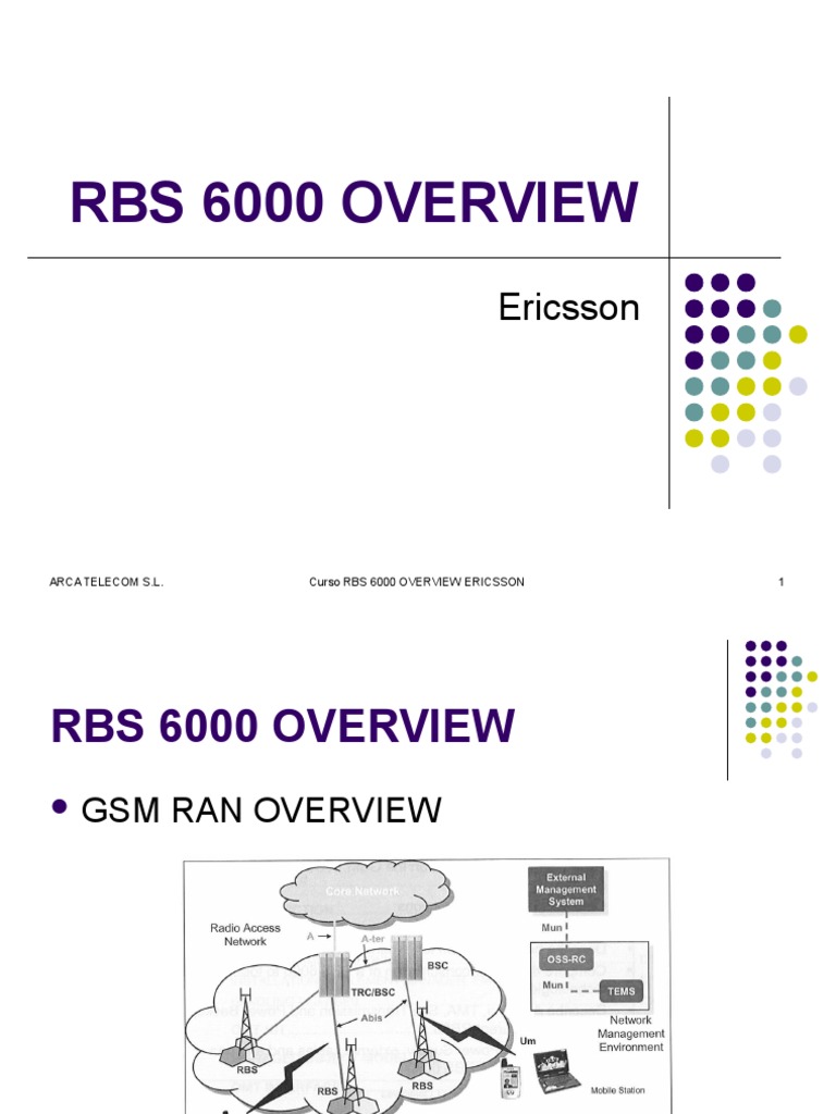 Curso RBS 6000 Ericsson Overview | PDF | Radio | Lte (Telecomunicaciones)