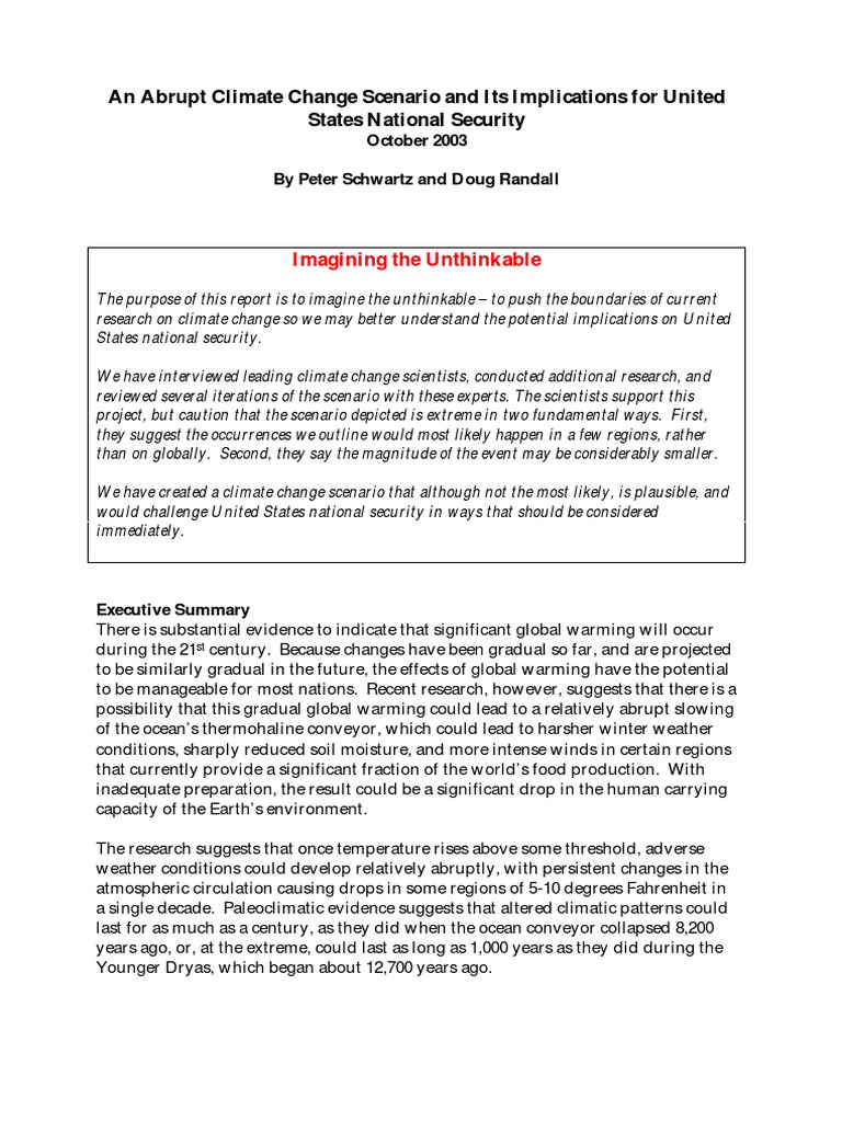 Abrupt Climate Change | PDF | Law | Science & Mathematics