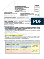 Actividad 1.4 Matemáticas Grado Séptimo