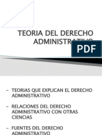 TEORIA DEL DERECHO ADMINISTRATIVO Diapositiva