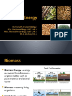 Biomass Energy: Dr. Farrukh Arsalan Siddiqui