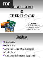 Credit cards and Debit cards ppt