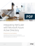 Integrating Netscaler With Microsoft Azure Active Directory
