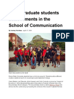undergraduate students achievements in the school of communication