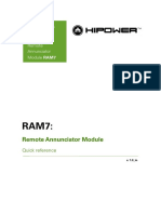 RAM7 Remote Annunciator Module