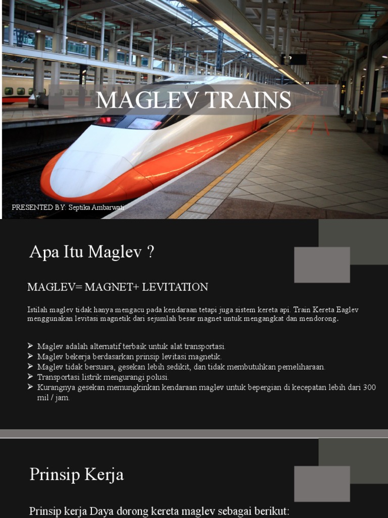Magnetic Levitation Train | PDF