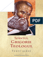 Sf. Grigorie Teologul -  cuprins