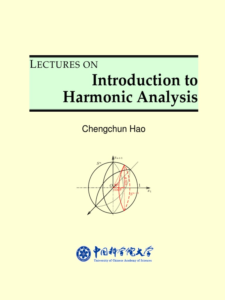 Introduction To Harmonic Analysis PDF Fourier Transform Lebesgue