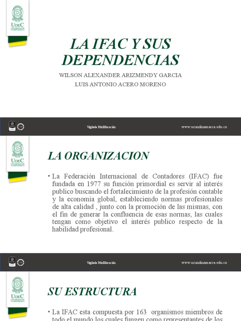 Funciones y Estructura de la IFAC | PDF | Economias | Contabilidad