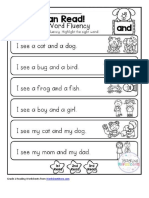 Grade 1 Reading Worksheets From