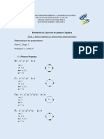 Resolución de Ejercicios de Química Orgánica sobre Enlaces Químicos