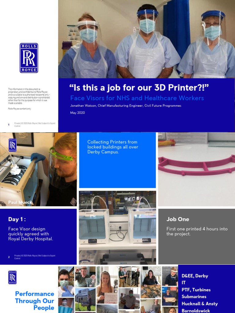 "Is This A Job For Our 3D Printer?!" Face Visors For NHS and