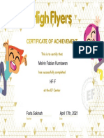 Certificate HF Kmelvin