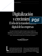 Digitalización y Crecimiento. El Reto de La Transformación Digital de Las Empresas