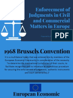 Enforcement of Judgments in Civil and Commercial Matters in Europe