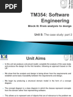 Unit 8: The Case Study: Part 2: Block II: From Analysis To Design