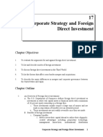 17 Corporate Strategy and Foreign Direct Investment: Chapter Objectives