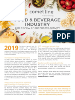 Food & Beverage Industry: 2019 Review of Corporate Activity