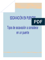 Tipos de socavación en Puentes