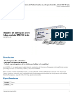 Ficha Tecnica Recativo de Cloro Libre