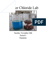 Artifact 1 - Copper Chloride Lab Report
