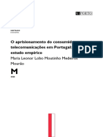 O Aprisionamento Do Consumidor Nas Telecomunicações Em Portugal