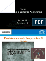 Fundamentals of Computer Programming: Functions - II