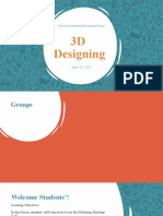 3D Designing SketchUp Lesson