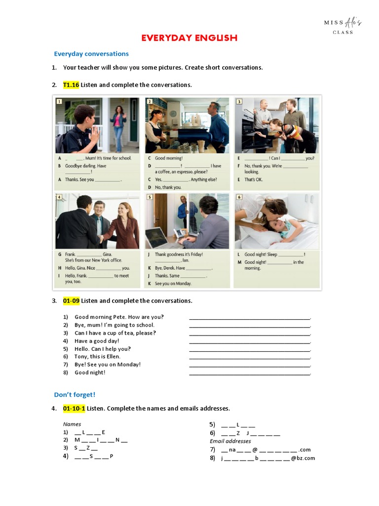 4-Everyday Conversations | PDF