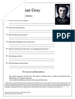 The Portrait of Dorian Gray Worksheet