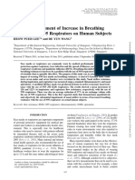 Objective Assessment of Increase in Breathing Resistance of N95 Respirators On Human Subjects