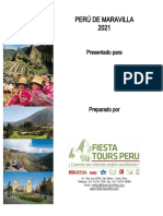 FIESTA TOURS PERU, Peru de Maravilla 8d7n - 2021