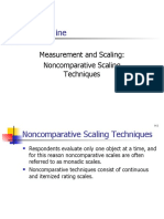 Chapter Nine: Measurement and Scaling: Noncomparative Scaling Techniques