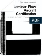 Laminar Flow Aircraft Certification: NAS Publication 2413