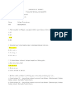 Quiz Bahasa Indonesia Farhan Abdurrahman