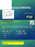 Calculo Mental 6to A DIVISION BASE 10