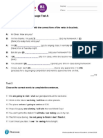 Review (Units 1-3) : Language Test A: Photocopiable © Pearson Education Limited 2019