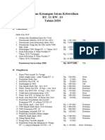 Laporan Keuangan Iuran Kebersihan