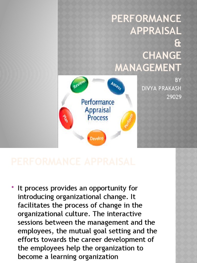 Performance Appraisal & Change Management | PDF | Change Management ...