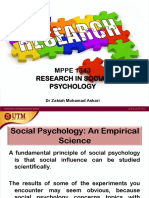 MHPE 1343 Topic 2 Research Methodology in Social Psychology