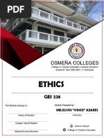 Ethics: MR - Elvin "Vince" Azares