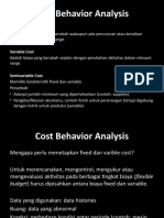 Cost Behavior Analysis