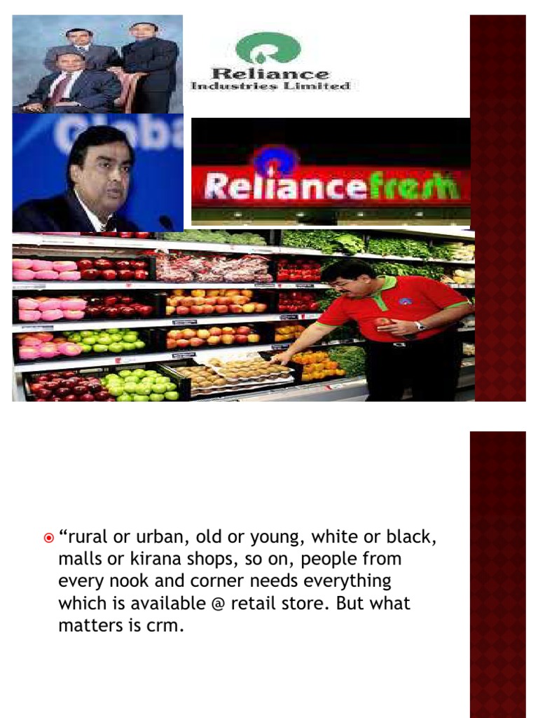 CRM in Rilance Fresh | PDF | Retail | Sales