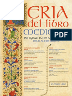 Programa de Feria Del Libro Medieval 2018