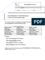 JfPresent Continuous With Future Meaning Exercises