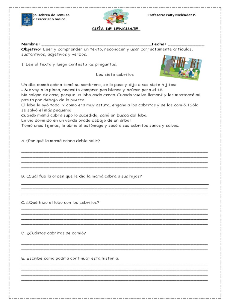 Actividades de Lenguaje para Tercer Grado | PDF | Lingüística | Idiomas